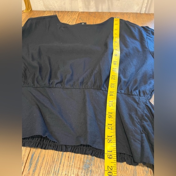 🖤 ICÔNE par Simons – Black Tie-Waist Blouse S - Picture 6 of 6